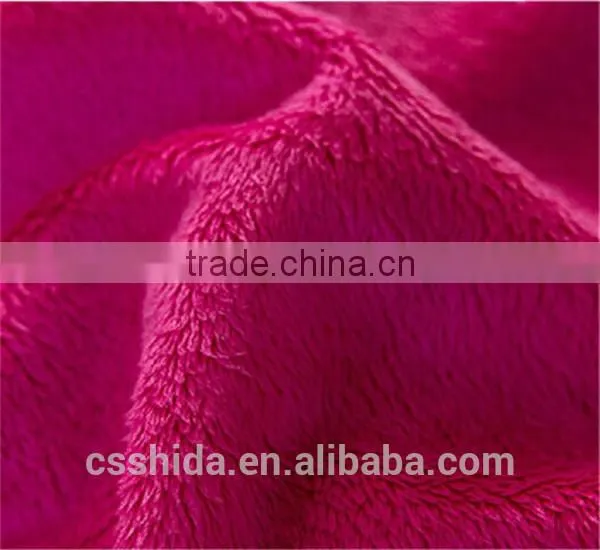 100%polyester knitted super soft micro mink velour fabric