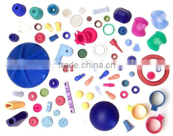 Custom made solid silicone molded products