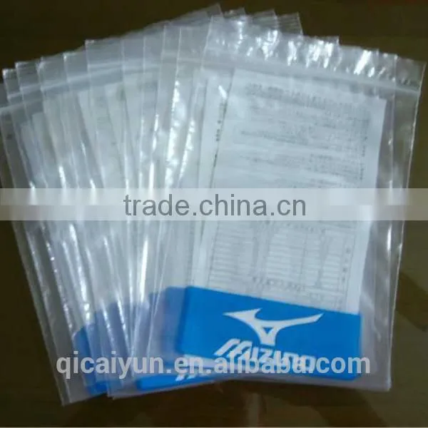 zip lock transparent plastic bag made in Shenzhen