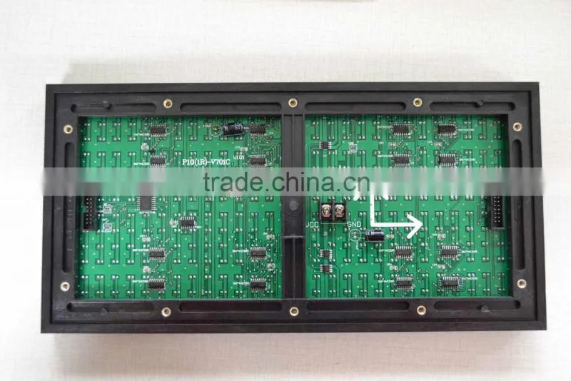 China supplier high brightness led display P10 single color led module