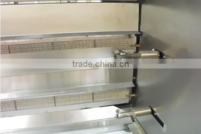 Good quality 8 pins industrial Gas Rotisserie for whole chicken