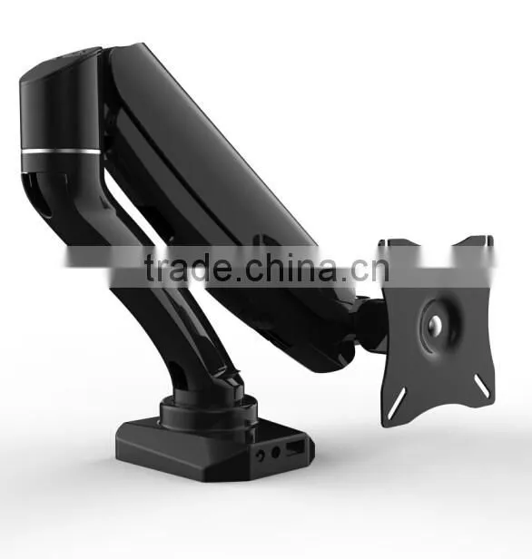 Desktop gas spring Monitor mount for 10 to 27 inch screen