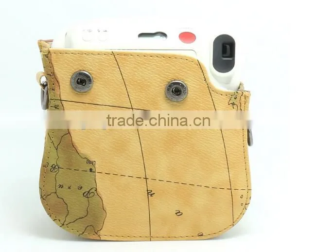 Map Style CAIUL Camera Case For Fujifilm Instax Mini25