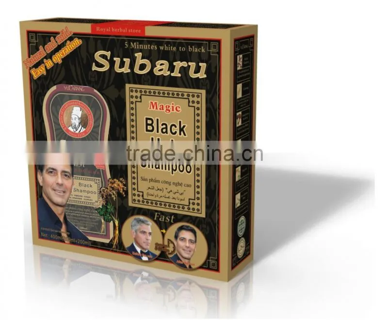 Subaru black darkening shampoo / Subaru fast black hair color change shampoo
