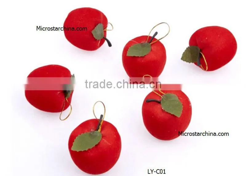 IN stock Jewelry Christmas Outdoor Red Apple For Decoration