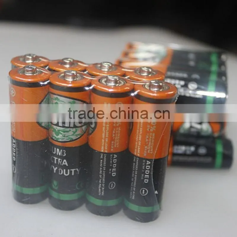 2016 new 4 PACK vincnico Shrink Wrap R03 SIZE AAA UM4 1.5V Battery FOR torch light