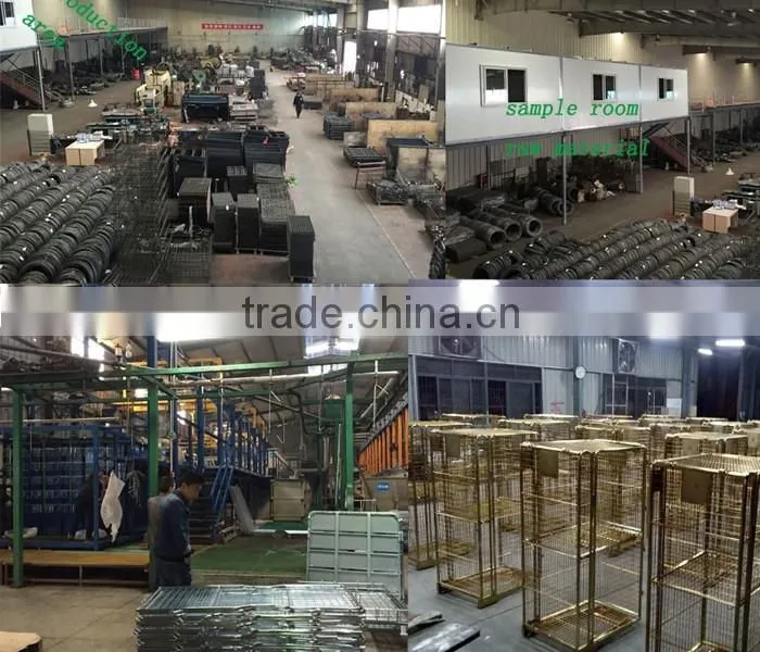 Customized supermarket Safe basket Metal rolling cage