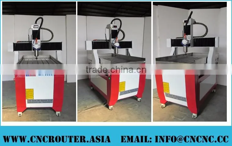 3200W NCStudio Control Small CNC Machine For Metal 6090 With Stainless Steel Water Tray X(60CM)*Y(90CM)*Z(25CM) CE Approval