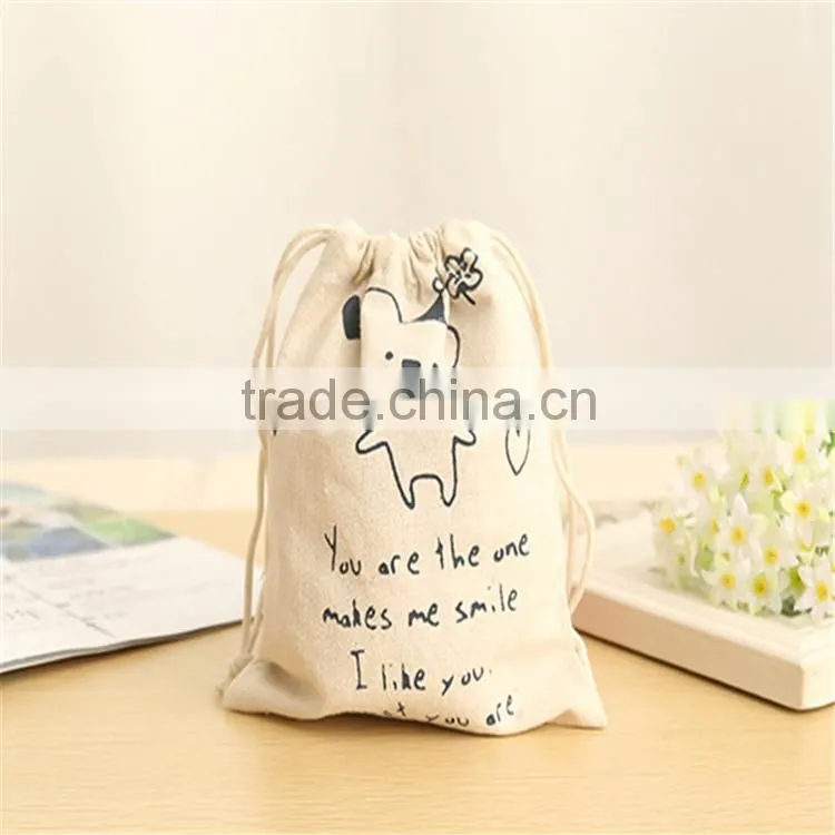 Custom Cotton Canvas Drawstring Bag Wholesale
