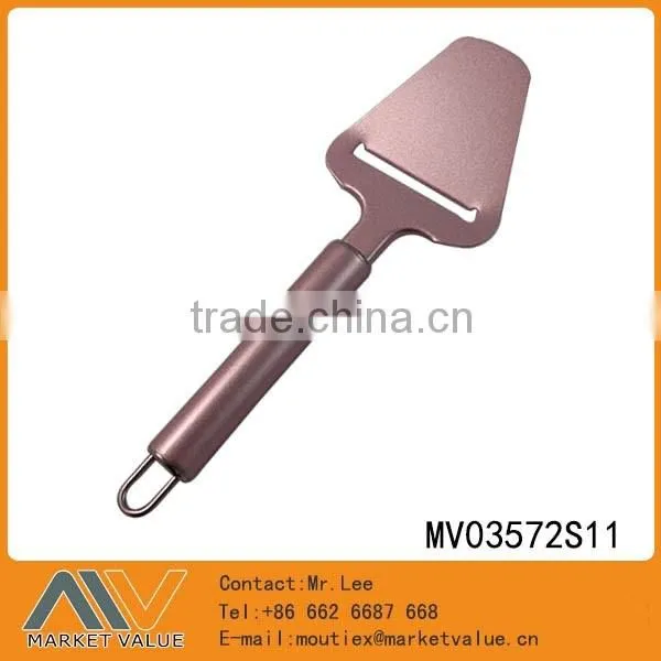 HOT SELLING S.S KITCHEN TOOLS VEGETABLE CHEESE PEELR/GRATER WITH NON-STICK COATING WITH TUBE HANDLE ,1.5MM
