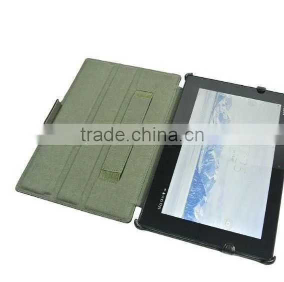 2013 New leather case cover for Sony Xperia Tablet Z