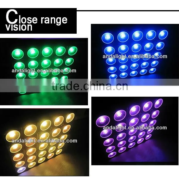 2016 factory price DMX led 5X5 matrix blinder light for new year stage decoration led effect light