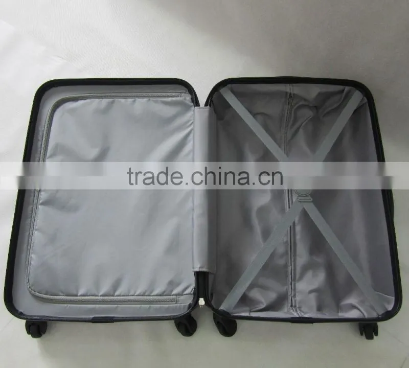 Bright beautiful-shape ABS+PC trolley luggage