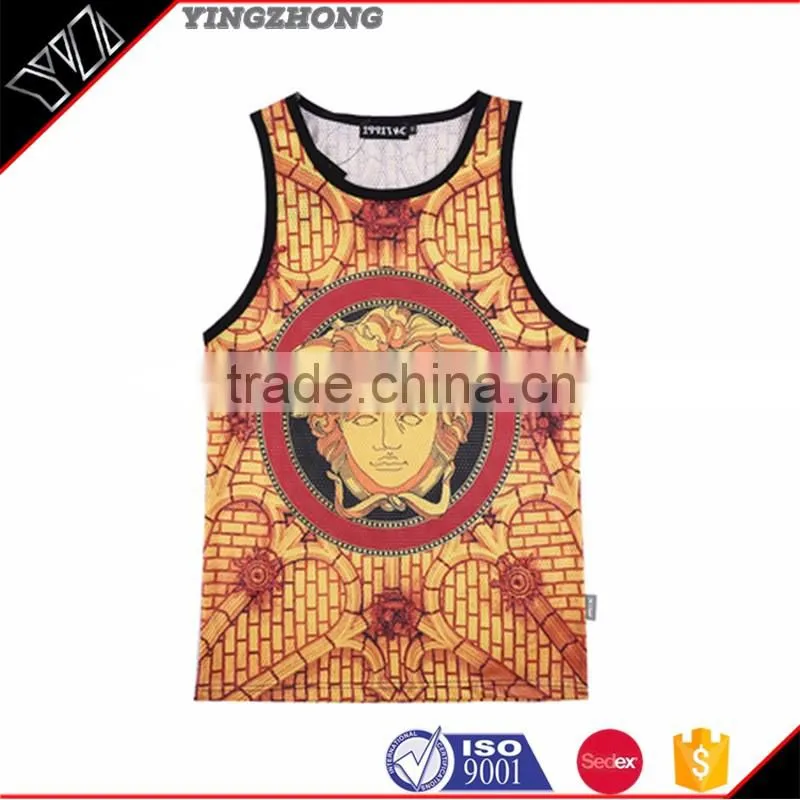 Chian factory custom 80% polyester 20 spandex sportswear running vests