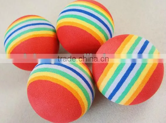 OEM factory directly colorful EVA Rainbow ball foam ball 4cm