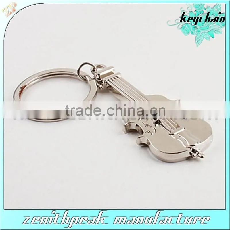 High quality metal guitar shape keychain/guitar keyring/guitar key holder