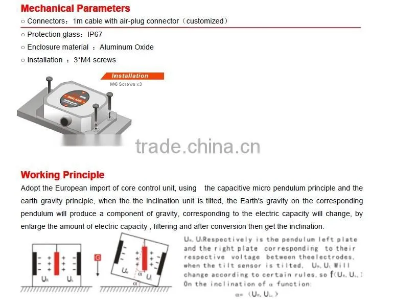 Current Type MEMS Slopes Sensor With long Distance Transmission