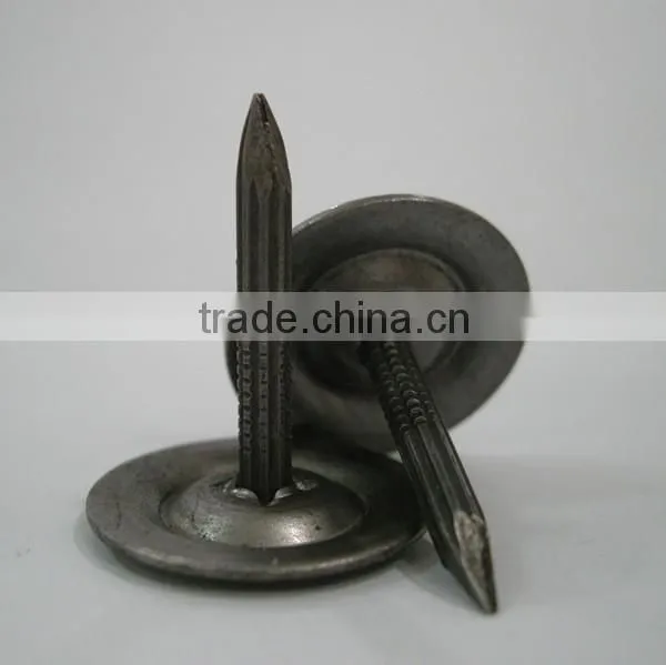 Metal round cap masnory nails/iron nails/roofing nails