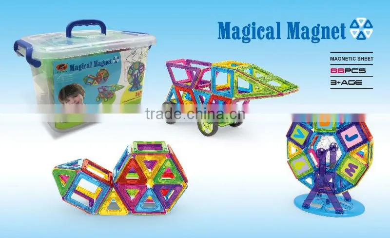 20pcs matched magnetic construction building block enlighten puzzles 3D etucational toys