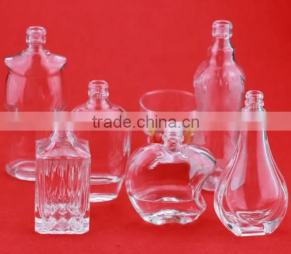 High quality beans glass bottle frosted glass bottle short glass bottle