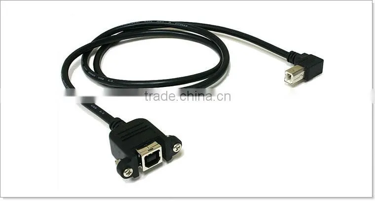 USB type B Female Panel Mount Cable