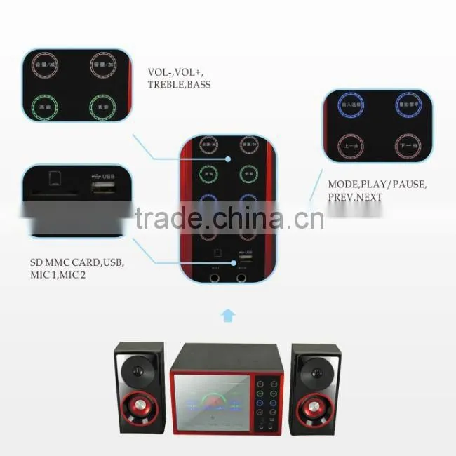 new classic design hifi sound 6.5 inch subwoofer speaker with different color made in China for Christmas N-33
