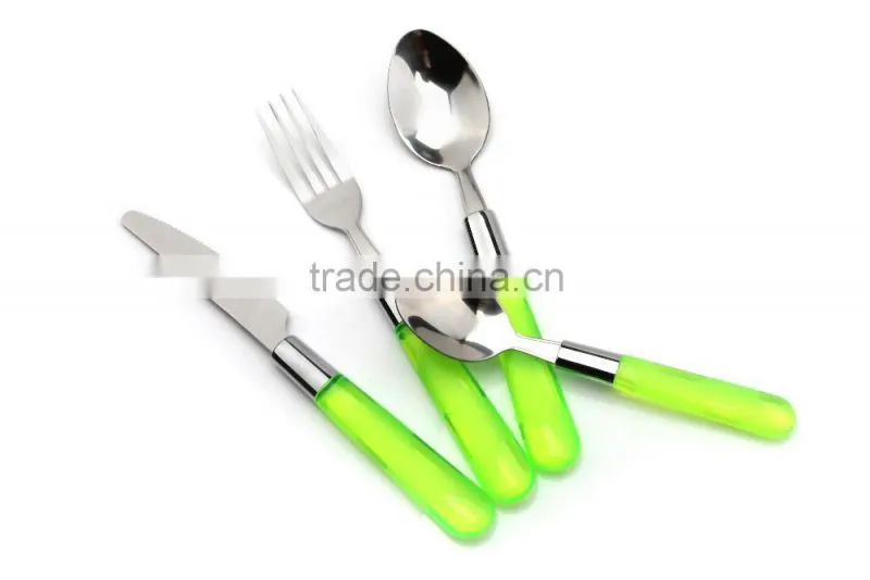 cutlery sets with plastic handles, set of cutlery, plastic metallic cutlery