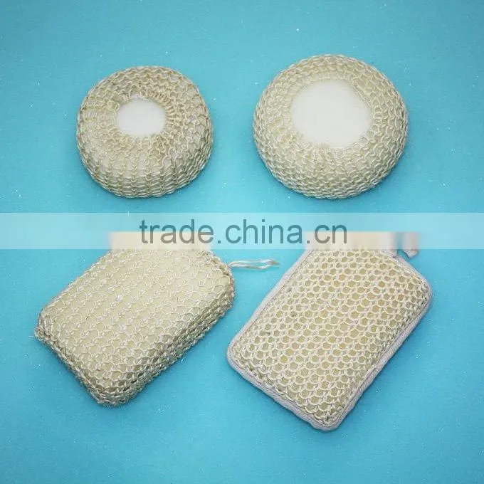 Loofah pad sponge