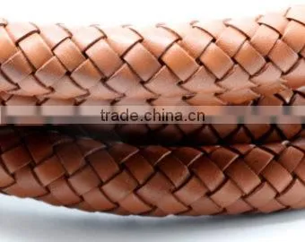 Bolo Braided Round Leather Cords |100% Genuine Leather Corda/ 3mm Braided Bolo Cord Round
