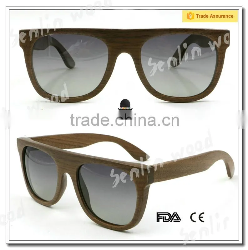 New Style Polarized Sun Glasses Wood For fashion women and handsome men