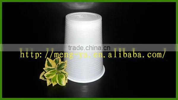 300ML disposable Eco-friendly white plastic beverage cup