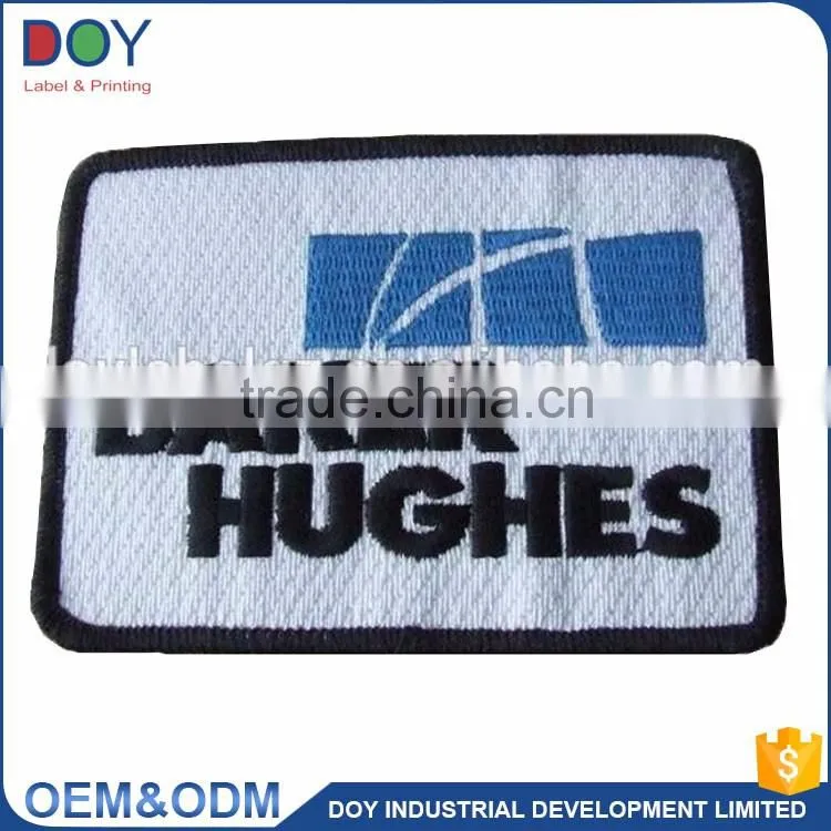Wholesale high quality customized designed washable eco-friendly garment fabric embroidery badges