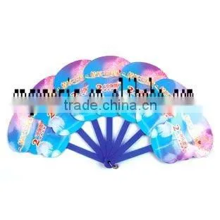 Promotional Folding Plastic Fans/ mini led fans