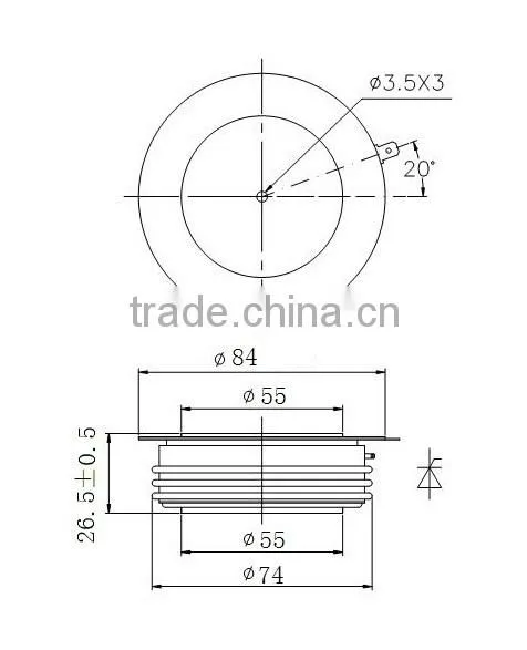 Selling power semiconductors of thyristors kp