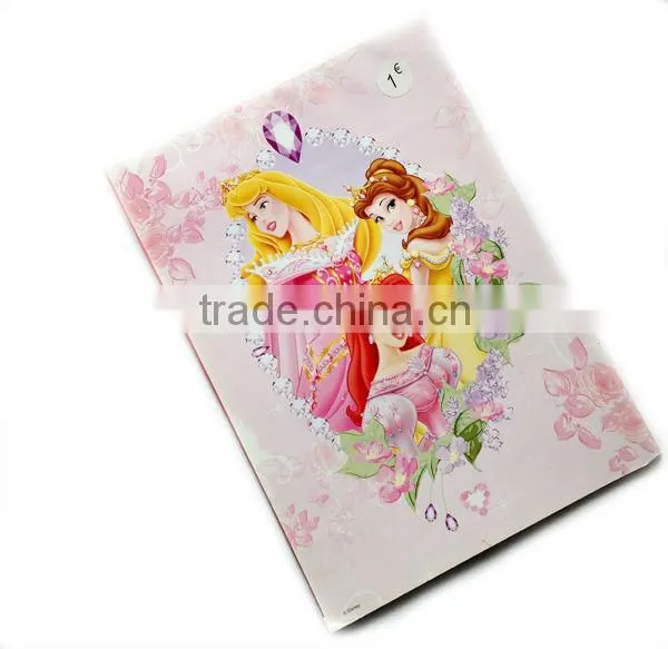 A4 writing pad princess design