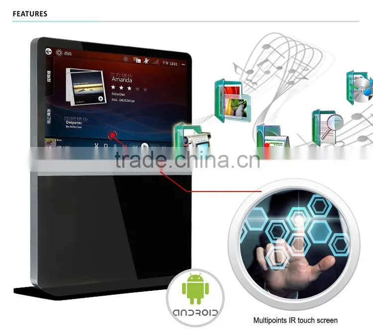 65" Touch Totem,Wifi Display,Media Advertisement TV