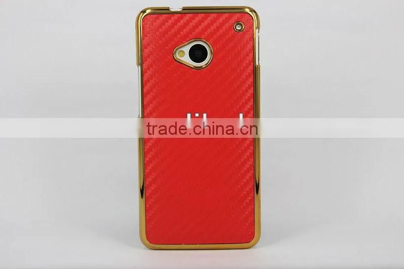 For HTC One M7 Case Carbon Fiber Design