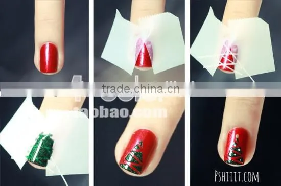 Mixed Color Rolls Glittered Striping Tape Line DIY Nail Art Tips Decoration Sticker Nail Tape