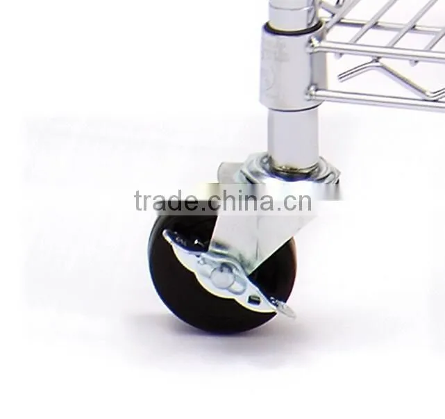 Steel Metro shelf with wheel chrome storage