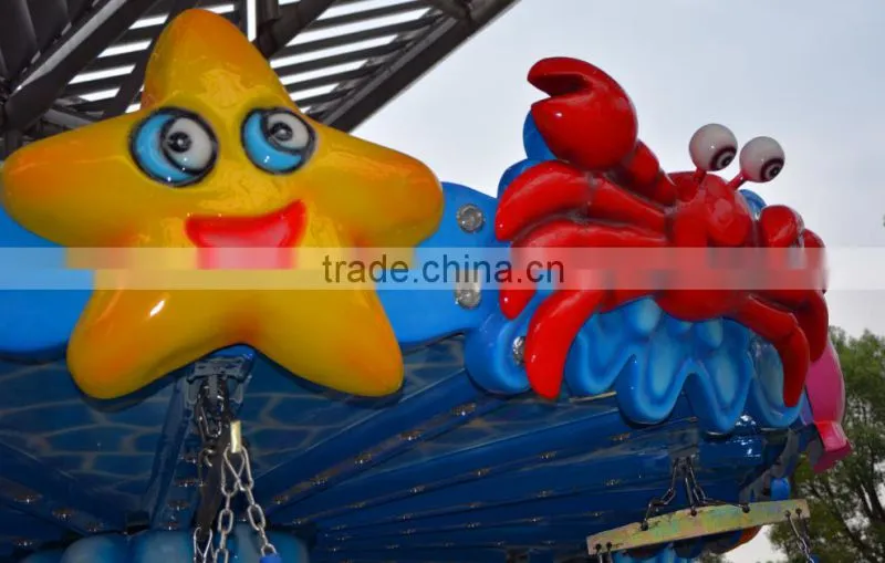 Outdoor funfair rides the Ocean Flying Chair amusement park equipment