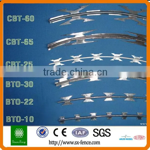 high quality Razor barbed wire / razor wire for security