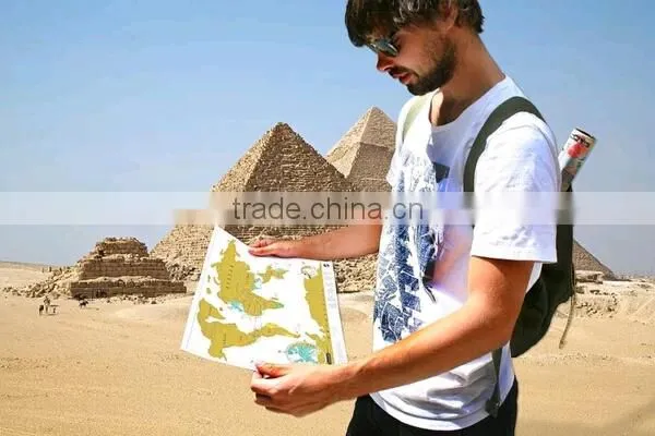 Fashion Scratch map for traveling