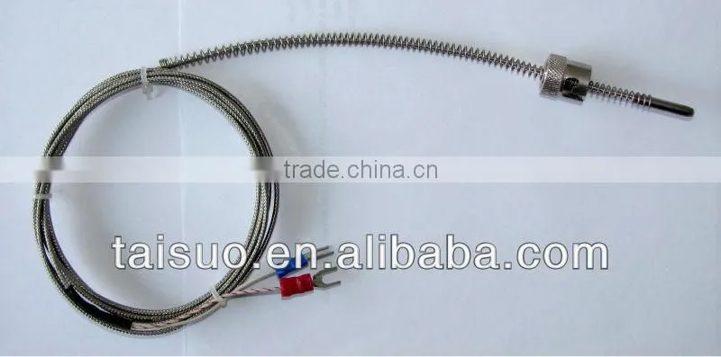 Spring temperature sensors