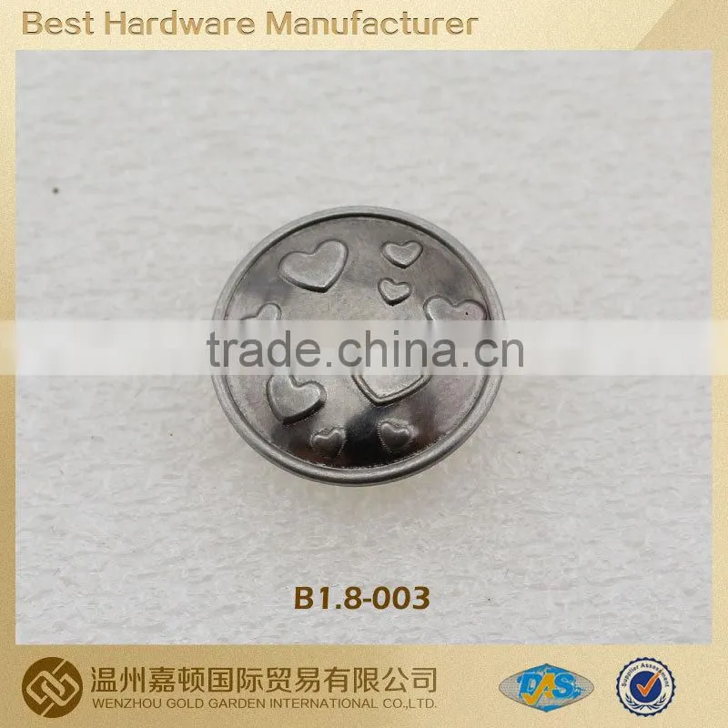 good design custom metal snap button for Apparel customized