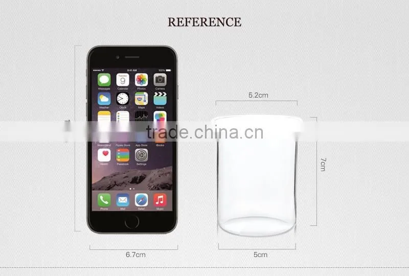 stemless 100ml china supplier hot sell borosil single wall measuring cup