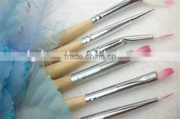 3pcs Red fashion makeup Nail art brush
