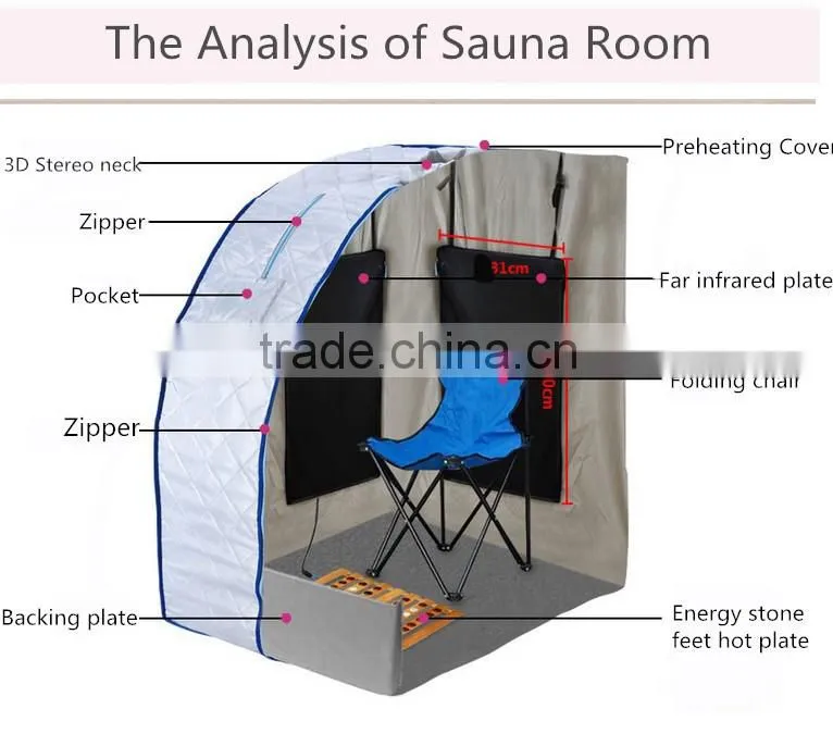 Mini Home Portable Far Infrared Sauna Room