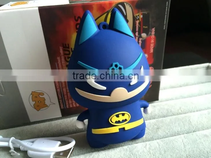 Cartoon 8800mah Power Bank Battery Pack Batman Darth Vader Spider Man Marvel's The Avengers Portable Battery Charge