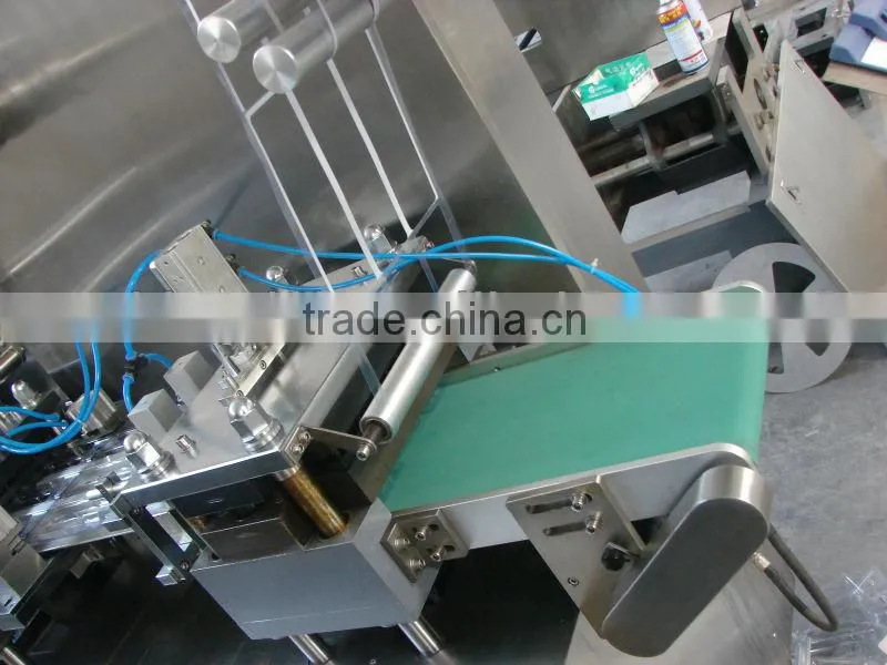 Automatic blister paper card filling and sealing machine for battery/toothbrush/etc