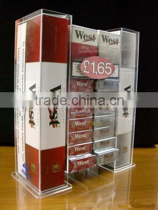 clear acrylic electronic cigarette display with logo printing